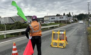 岩手の警備はアネシス株式会社-交通量の多い現場